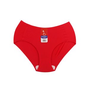 شورت زنانه اسلیپ لیزری ساده - قرمز