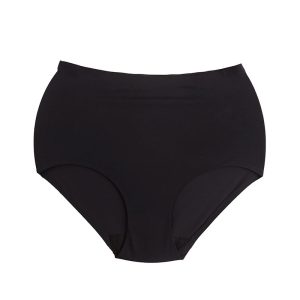 شورت زنانه اسلیپ لیزری فاق بلند - مشکی