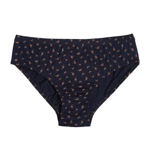 شورت زنانه اسلیپ لیفه ای برگ پاییزی برند شارمین - سرمه ای