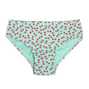 شورت زنانه اسلیپ لیفه ای پاپیون فانتزی برند شارمین -سبزآبی