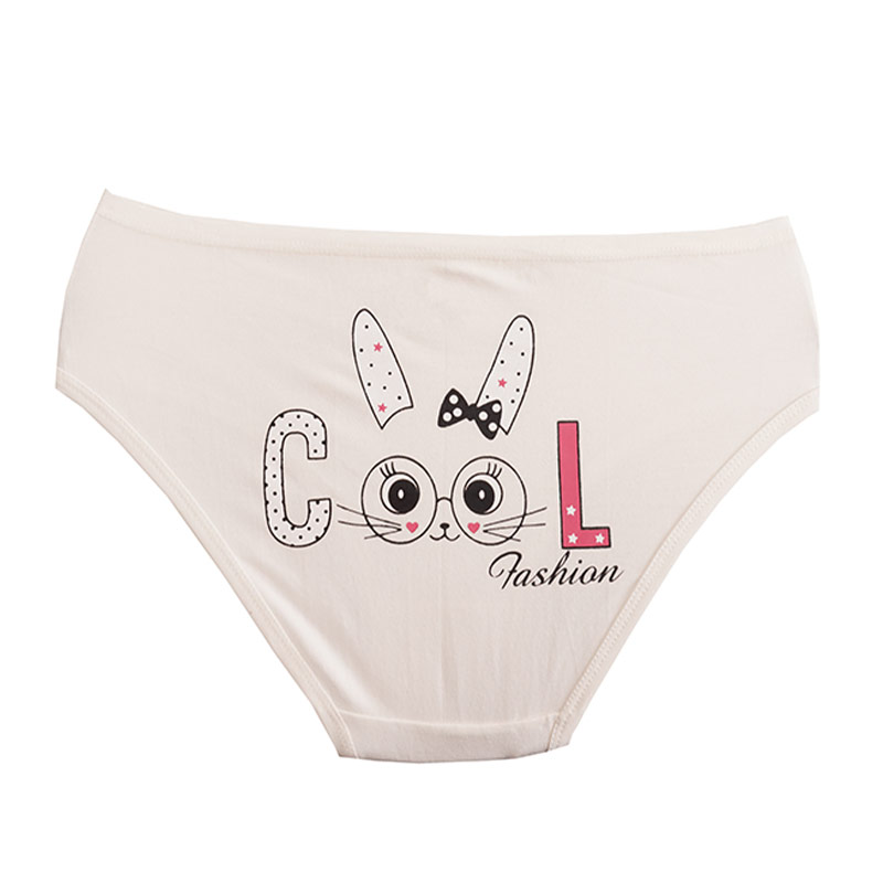 شورت زنانه اسلیپ پشت چاپ خرگوش کیوت برند سیتا - سفید