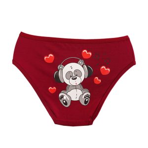 شورت زنانه اسلیپ پشت چاپ پاندا عاشق برند سیتا - زرشکی