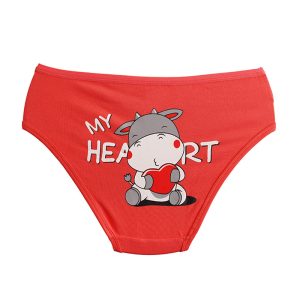 شورت زنانه اسلیپ پشت چاپ گاو عاشق برند سیتا - گلبهی