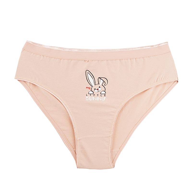 شورت زنانه اسلیپ چاپی خرگوش بازیگوش برند narin - کرم