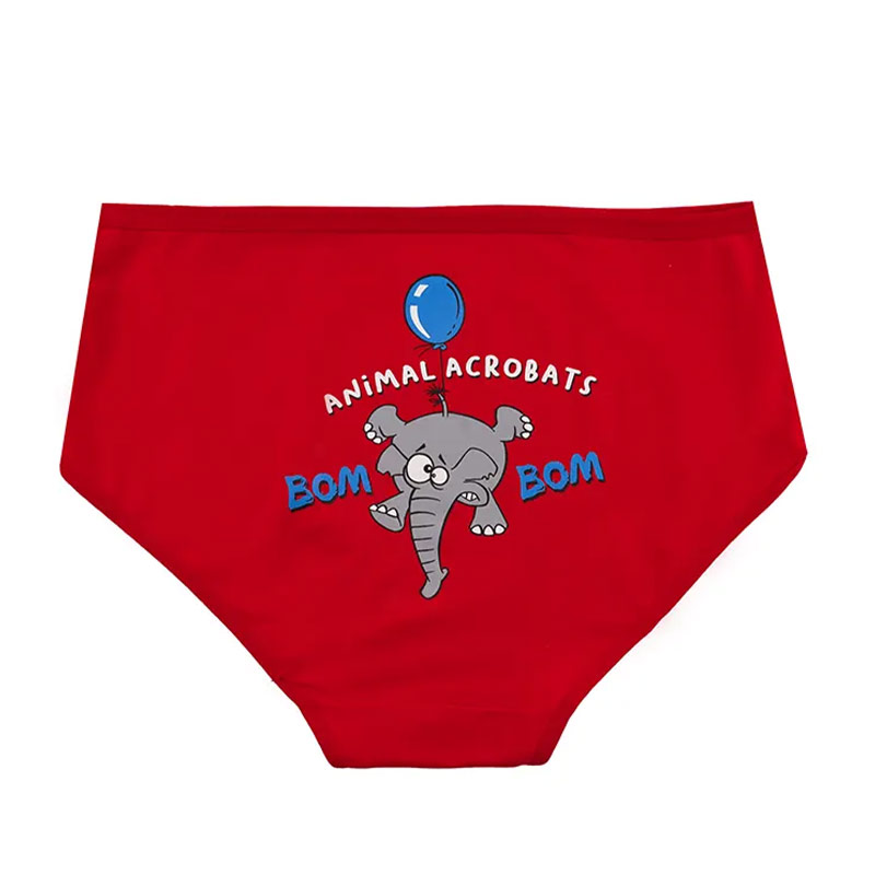 شورت زنانه اسلیپ چاپی فیل برند بانو - قرمز