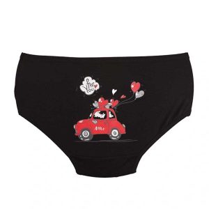 شورت زنانه اسلیپ چاپی ماشین فولکس برند بانو