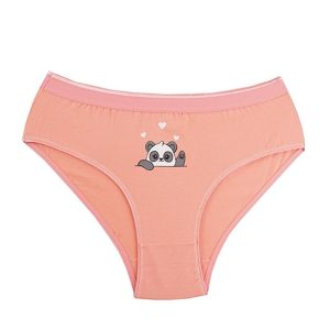 شورت زنانه اسلیپ چاپی پاندای عاشق برند narin - گلبهی