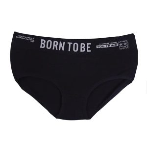 شورت زنانه اسلیپ کمر چاپ BORNTOBE