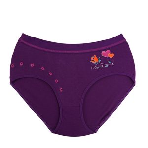 شورت زنانه  اسلیپ گل و قلب بغل چاپی