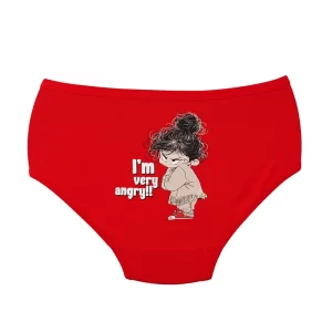 شورت زنانه اسلیپ IM VERY ANGERY برند بانو - قرمز