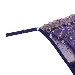 ست شورت و سوتین تورگاز فنردار برند براگور رنگ سرمه ای