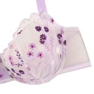 ست شورت و سوتین تورگاز فنردار گل ریز برند انوشه