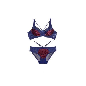 قیمت ست شورت و سوتین زنانه ترکیبی دانتل مخمل فنرددار برند شارمین