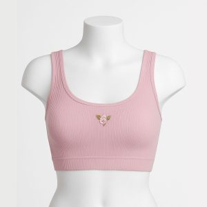 نیم تنه دخترانه کبریتی گل برجسته برند سیتا صورتی