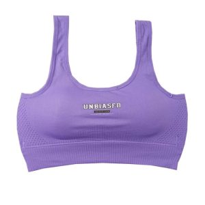 نیم تنه زنانه ورزشی بند رکابی UNBIASFD بنفش