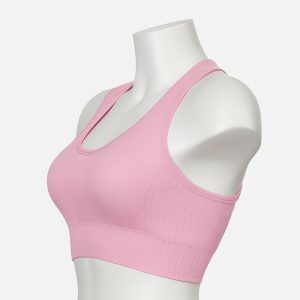 نیم تنه زنانه ورزشی بند رکابی بیسیک صورتی