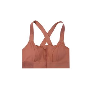 نیم تنه زنانه ورزشی حرفه ای زیپ دار پشت ضربدری بند چسبی آجرس