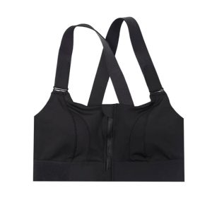 نیم تنه زنانه ورزشی حرفه ای زیپ دار پشت ضربدری بند چسبی