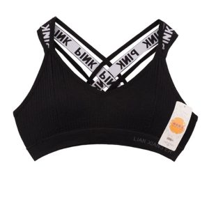 نیم تنه زنانه ورزشی پشت ضربدری کش اسپرت PINK