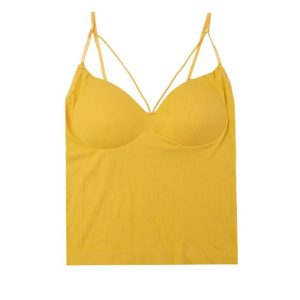 نیم تنه هارنس دار بلند ورزشی زرد