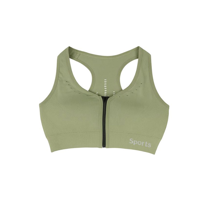 نیم تنه ورزشی زیپ دار پشت قهرمانی SPORTS سبز