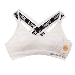 نیم تنه ورزشی کبریتی پشت ضربدری کش اسپرت سفید