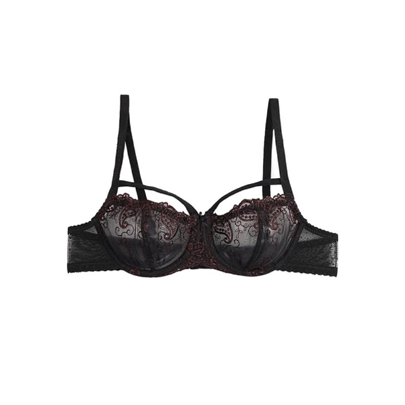 سوتین دخترانه فنردار تور هارنس دار طرح بته جقه کاپ A برند شارمین