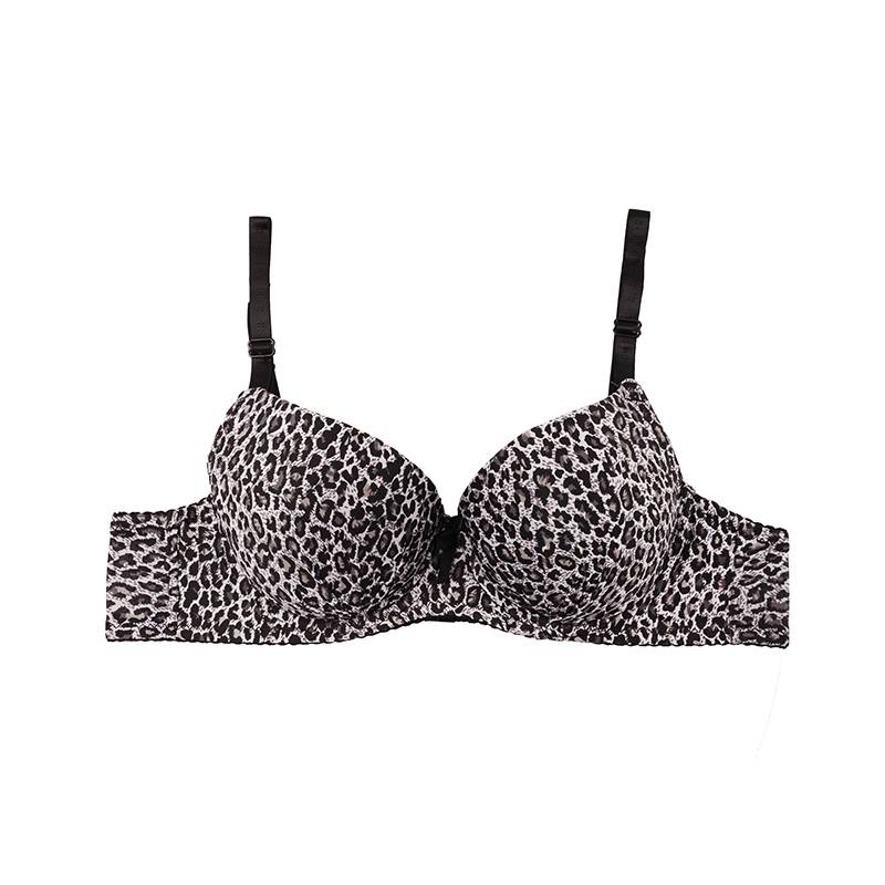 سوتین اسفنجی فنردار پلنگی جک دار