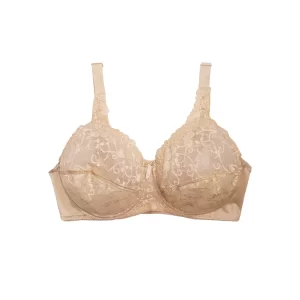 خرید سوتین رستمی فنردار دانتل گلدار برند انوشه