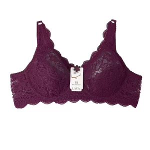 سوتین دانتل شاخکدار فنردار برند لعیا