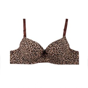 سوتین اسفنجی فنردار پلنگی جک دار