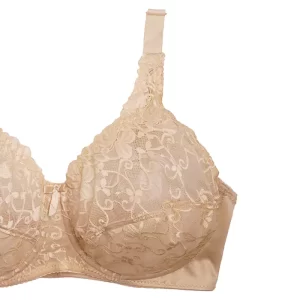 سوتین رستمی فنردار دانتل گلدار برند انوشه