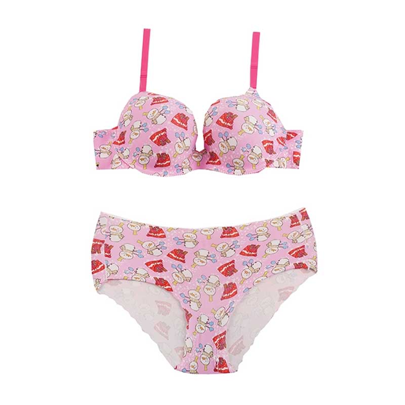 ست شورت و سوتین اسفنجی لیزری فانتزی طرح آدم برفی