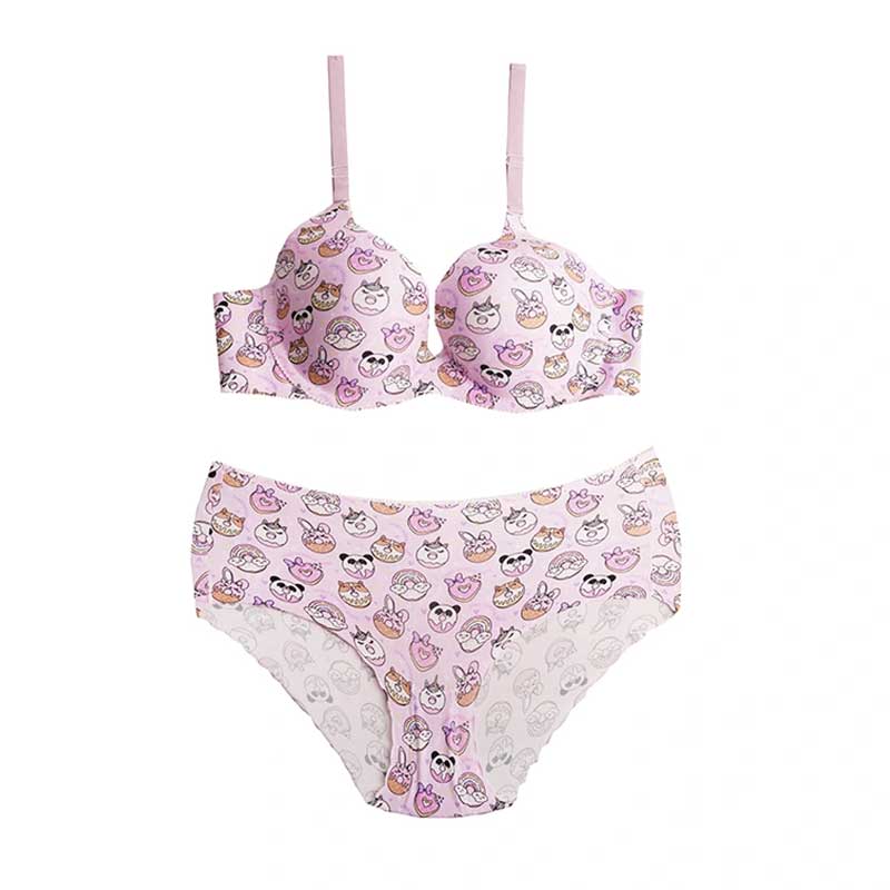 ست شورت و سوتین اسفنجی لیزری فانتزی طرح دونات