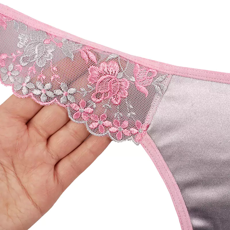 ست شورت و سوتین ترکیبی پرلون دانتل برند ژینا - 1