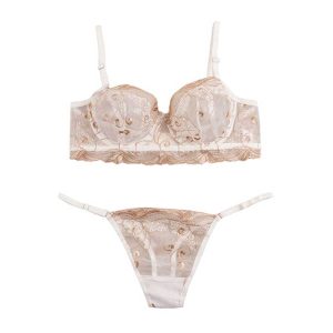 ست شورت و سوتین تورگاز طرح گلدوزی برند براگور