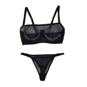 ست شورت و سوتین توری خالدار برند براگور