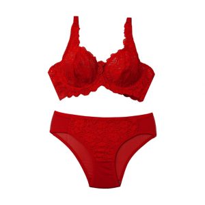 ست شورت و سوتین دانتل شاخک دار برند شارمین