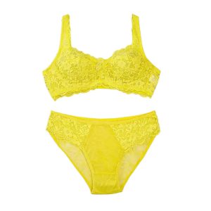 ست شورت و سوتین دانتل شاخکدار برند شارمین