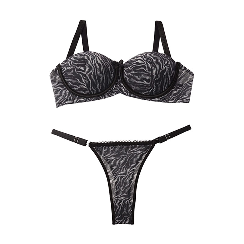 ست شورت و سوتین دکلته ببری برند شارمین - مشکی