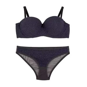 ست شورت و سوتین دکلته لمه برند آوینا - سرمه‌ای