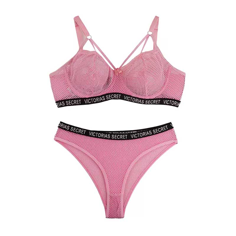 ست شورت و سوتین سلندی هارنس دار کش اسپرت برند شارمین - صورتی