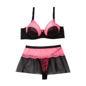 ست شورت و سوتین سه تیکه دامن دار برند شارمین