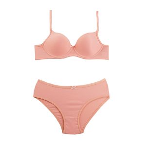 ست شورت و سوتین نخی برند براگور - گلبهی